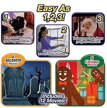 Amazon.com: AUSUKY Halloween Holographic Projection Window
